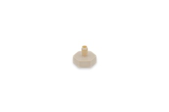 Precision Machined Component #1348:  Material - Thermoplastic; Medical Industry; Size: 0.65"L X 0.748"D