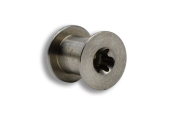 Precision Machined Component #1143:  Material - Stainless Steel; Industrial Supplies Industry; Size: 0.282"L X 0.302"D