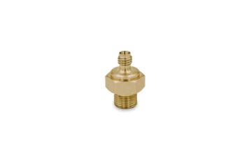 Precision Machined Component #1167:  Material - Brass; Test & Measurement Industry; Size: 1.22"L X 0.75"D