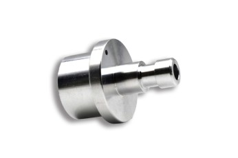 Precision Machined Component #1216:  Material - Aluminum; Engineering Research & Development Industry; Size: 1.29823"L X 0.98430"D