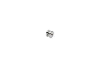 Precision Machined Component #1444: Material - Stainless Steel; HVAC Industry; Size: 0.1105"L X 0.143"D