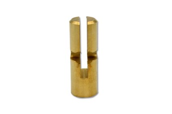 Precision Machined Component #1533: Material - Brass; Industrial Machinery Industry; Size: 2.12"L X 0.7475"D