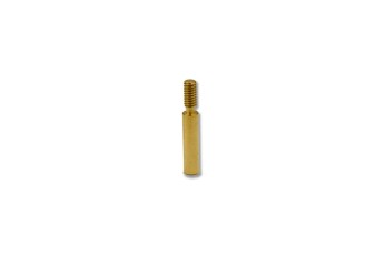 Precision Machined Component #1550: Material - Brass; Industrial Equipment Industry; Size: 0.591"L X 0.098"D