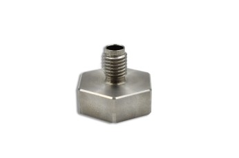 Precision Machined Component #1627:  Material - Stainless Steel; Medical Industry; Size: 0.650"L X 0.748"D