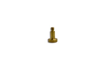 Precision Machined Component #1678:  Material - Brass; Industrial Supplies Industry; Size: 0.318"L X 0.2025"D