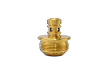 Precision Machined Component #1769:  Material - Brass; Industrial Supplies Industry; Size: 1.645"L X 1.47"D