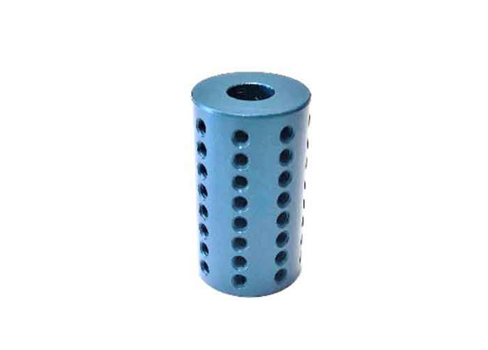 Precision Machined Part with Blue Anodize